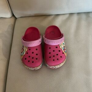 Girls Princess Crocs, Size 10,Pink
